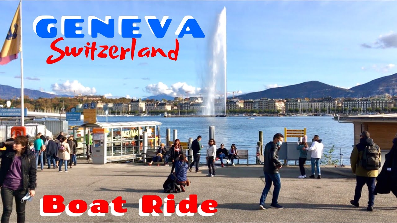Boat Ride Crossing Lake Geneva in Switzerland, admiring Jet d‘Eau | Europe Tour