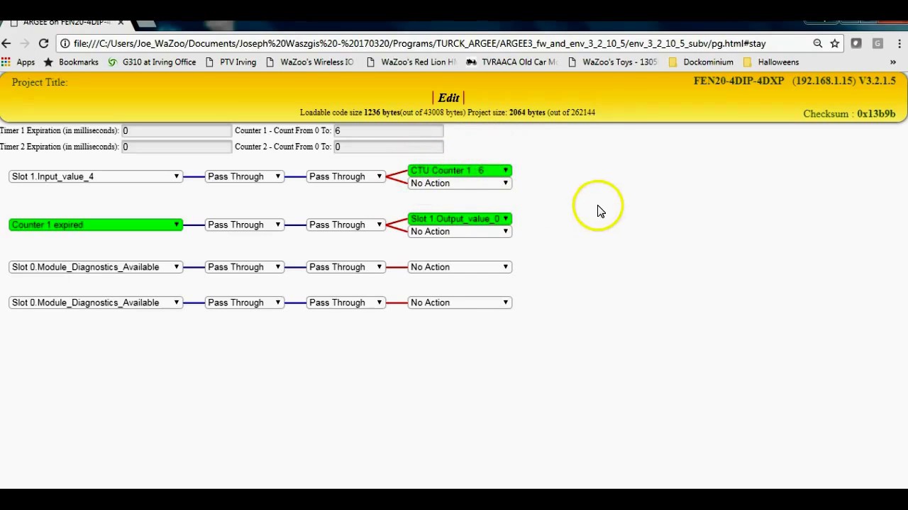TURCK ARGEE with FEN20 Device