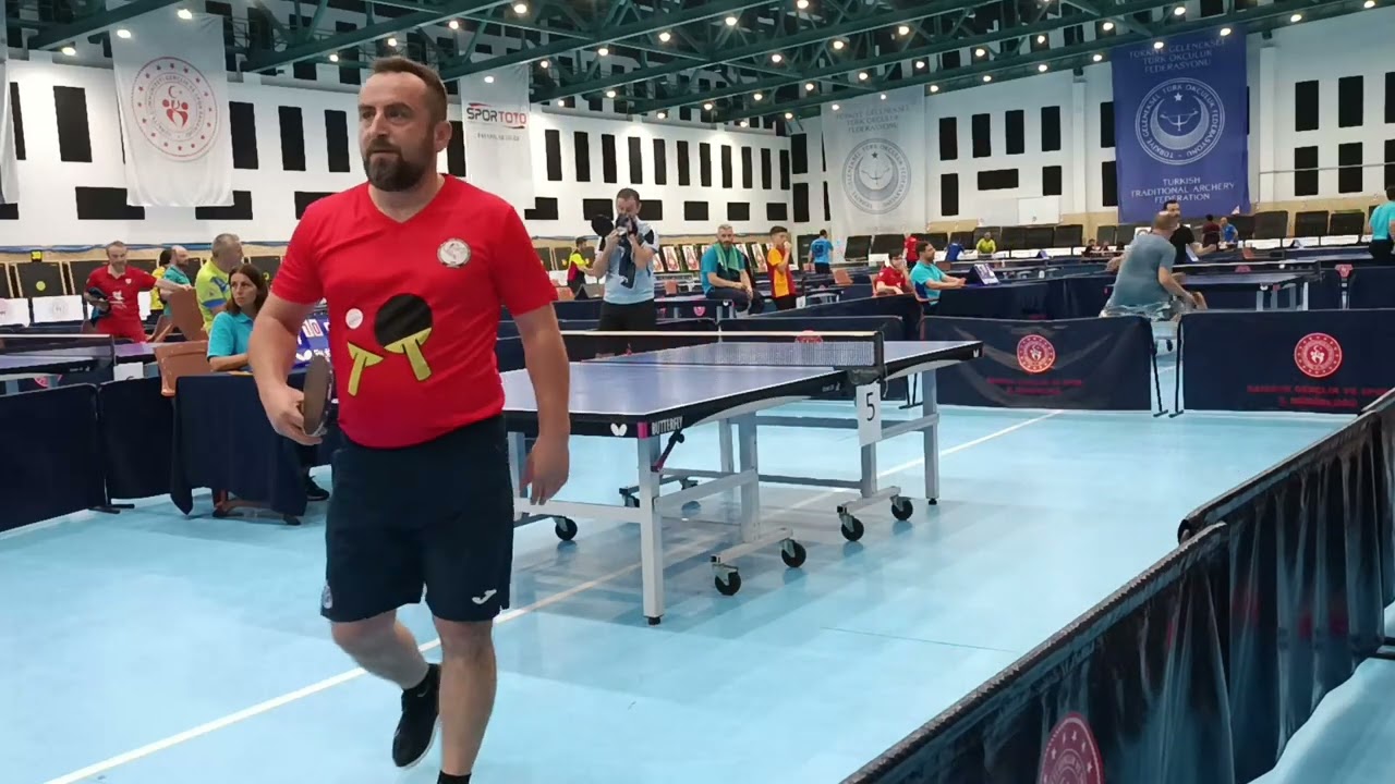 Samsun Veteran Masa Tenisi Turnuvası 40-49 Final Osman Yılmaz 3 - Erkan Kızıltaş 0