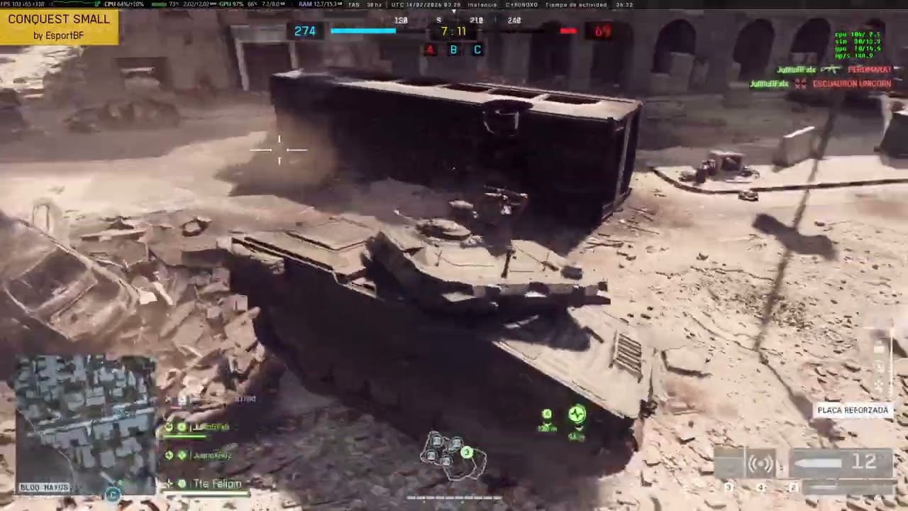 WAR - EL CAIRO  -  TANK MOMENT 13 ENERO