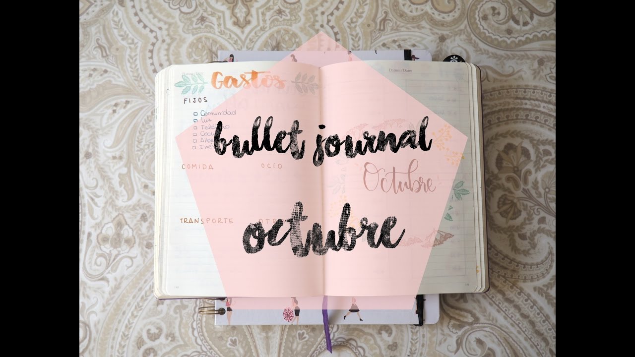 Bullet Journal: Octubre + review agenda Charuca