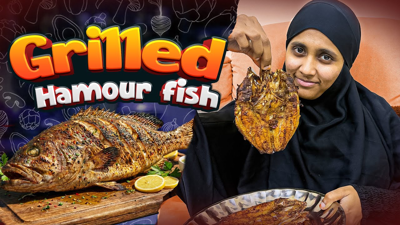 வீட்லயே செஞ்ச Grilled Hamour Fish 🐟 Vlog ❤️