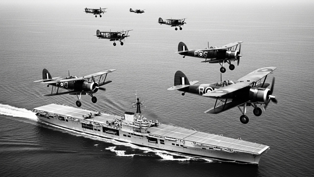 How 21 British Swordfish Crippled the Italian Fleet in 1 Night