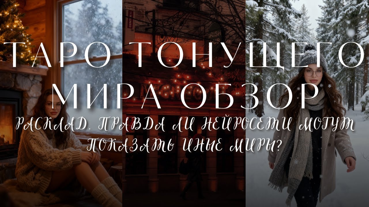 ТАРО ТОНУЩЕГО МИРА РАСПАКОВКА И ОБЗОР 🌊📷 РАСКЛАД ЧТО КАРТЫ ГОВОРЯТ О НЕЙРОСЕТЯХ?