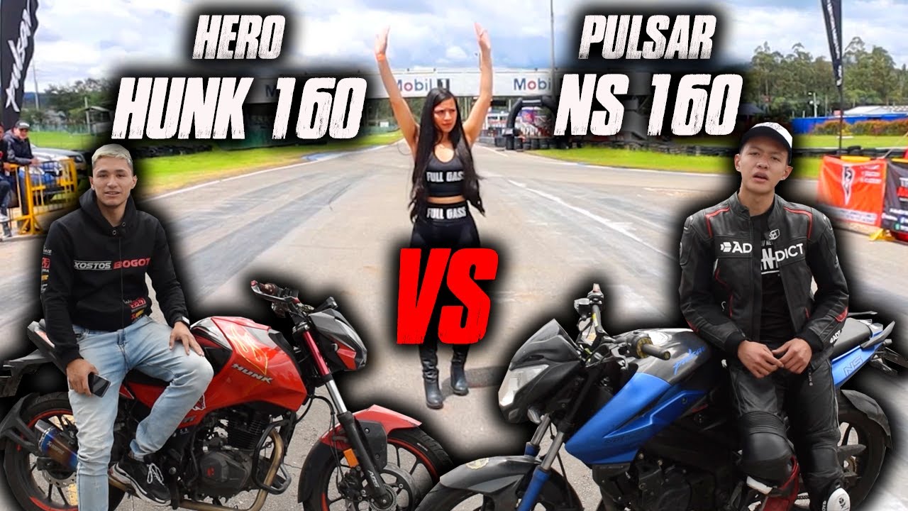Pulsar NS160 VS Hero HUNK 160 Cual Correra mas?