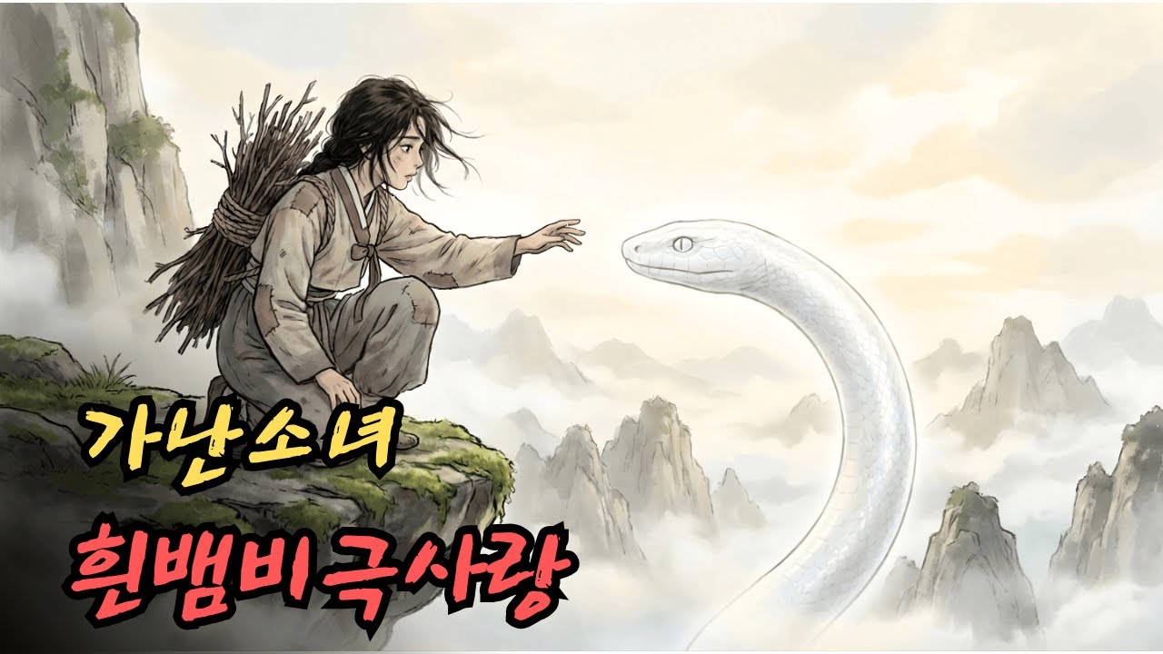 가난한 소녀가 땔감을 모으러 숲에 갔다가 우연히 흰 뱀을 만나게 되고, 그들의 비극적인 사랑 이야기가 시작됩니다. |민담 |전설 |설화 |옛날이야기 |오디오북