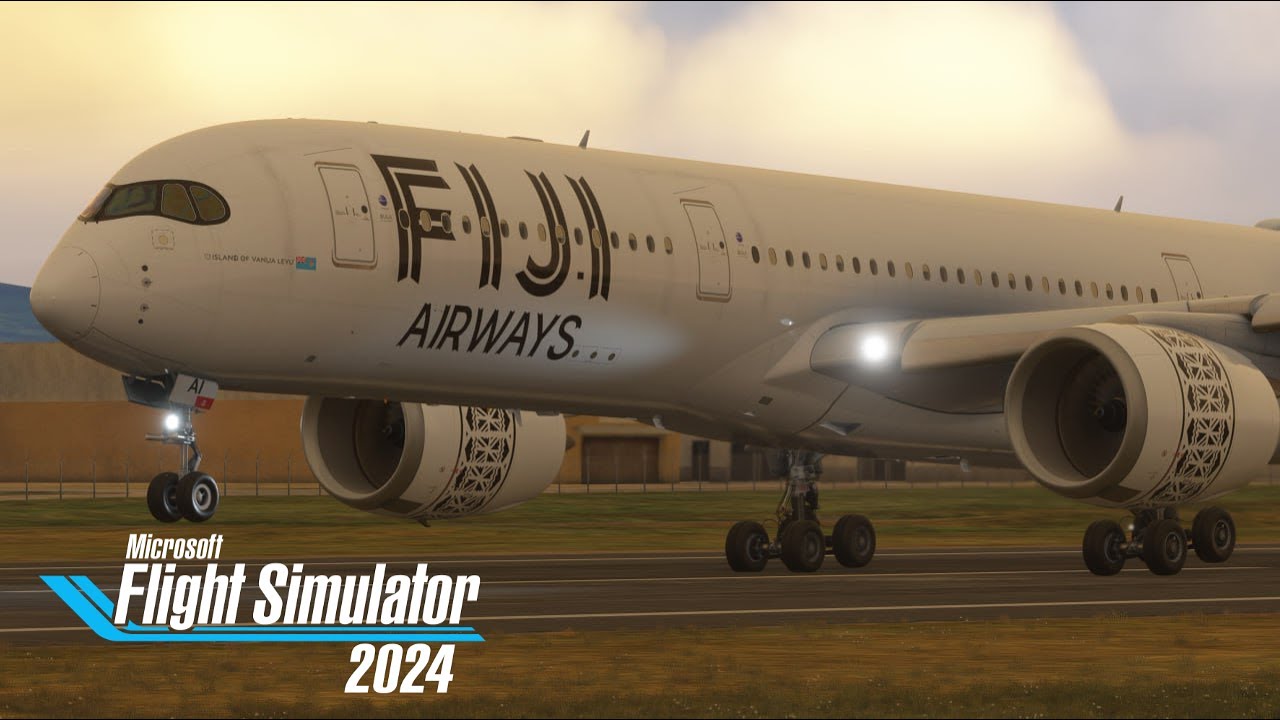 Long-haul flight from Nadi to Los Angeles on Fiji Airways A350-900 by  IniBuilds ✈️🌎!