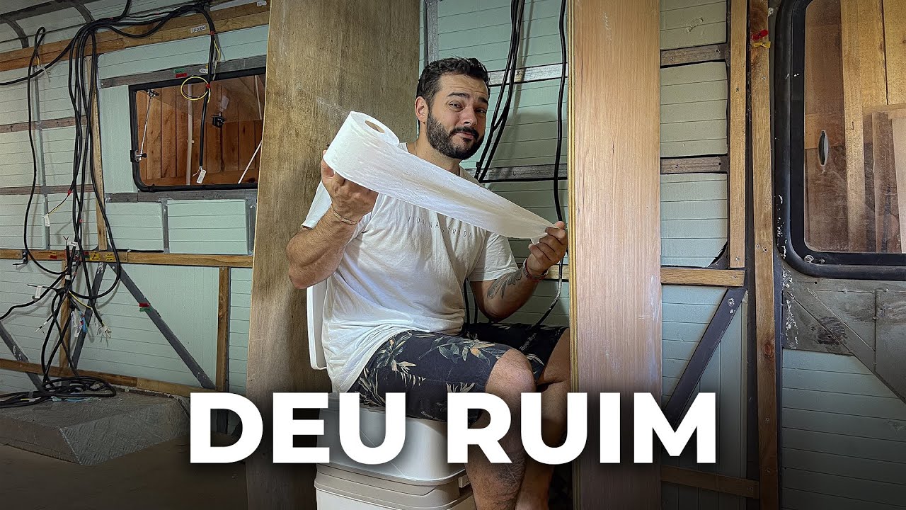 O BANHEIRO DO MOTORHOME NÃO SAIU COMO A GENTE ESPERAVA...