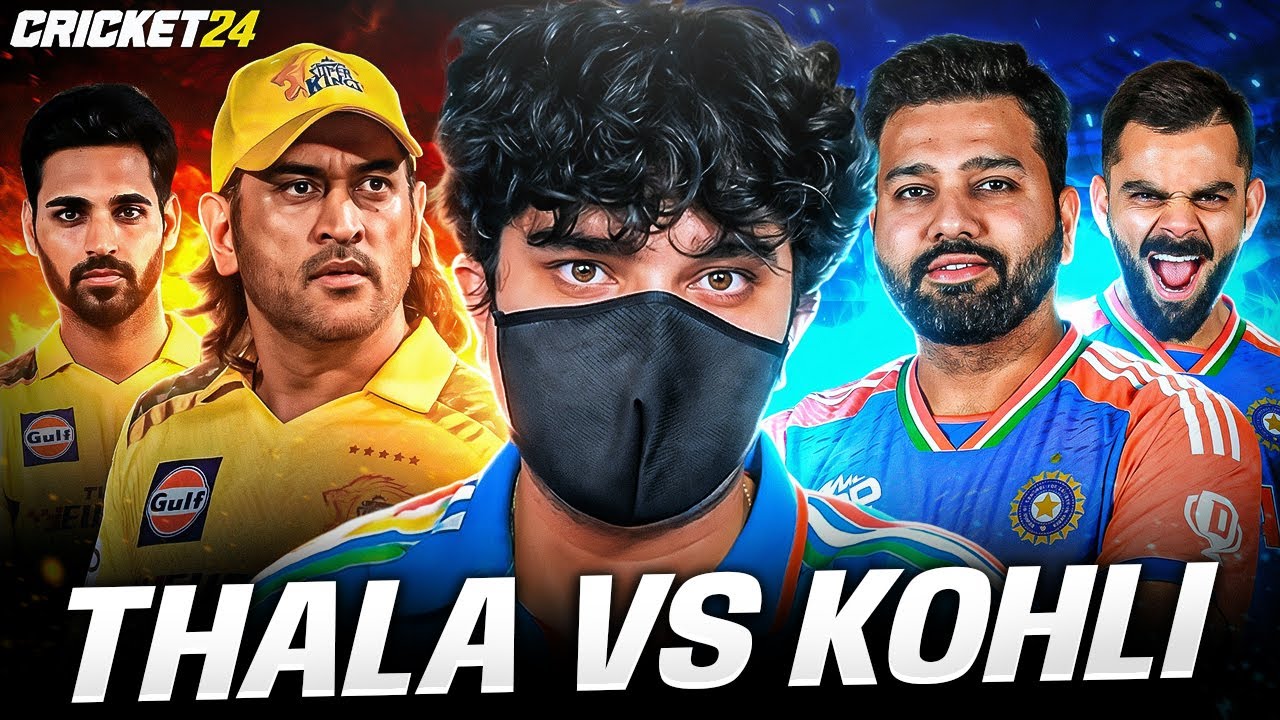 Ms Dhoni team vs Virat Kohli team | Cricket 24