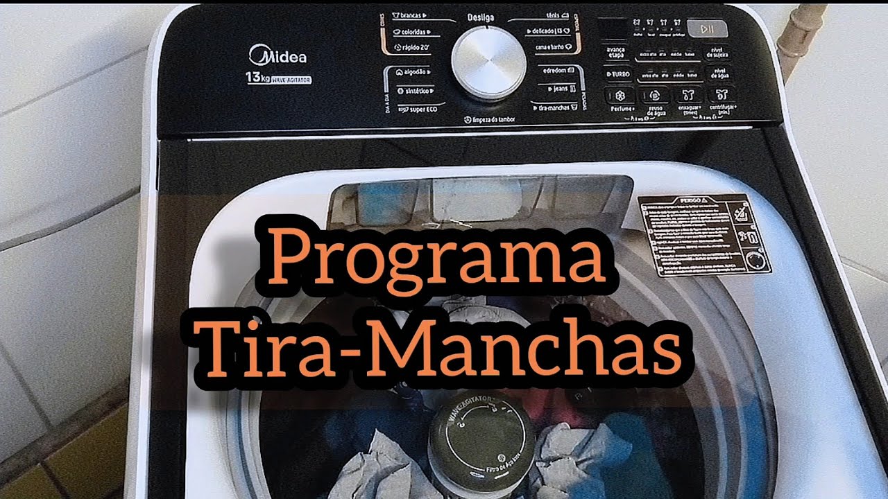 Novo OMO 10X na Máquina de Lavar Midea Wave Agitator (Tira-Manchas + TURBO)