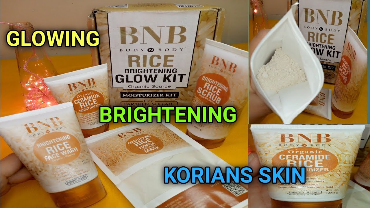 BNB Rice Rice Brightening Kit // Korian Skin Secret// Honest Review