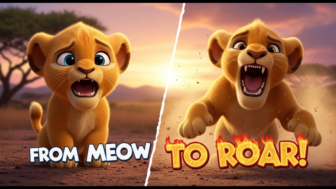 🎵 He Couldn’t Roar… Then He Sang It Loud! 🦁🎶