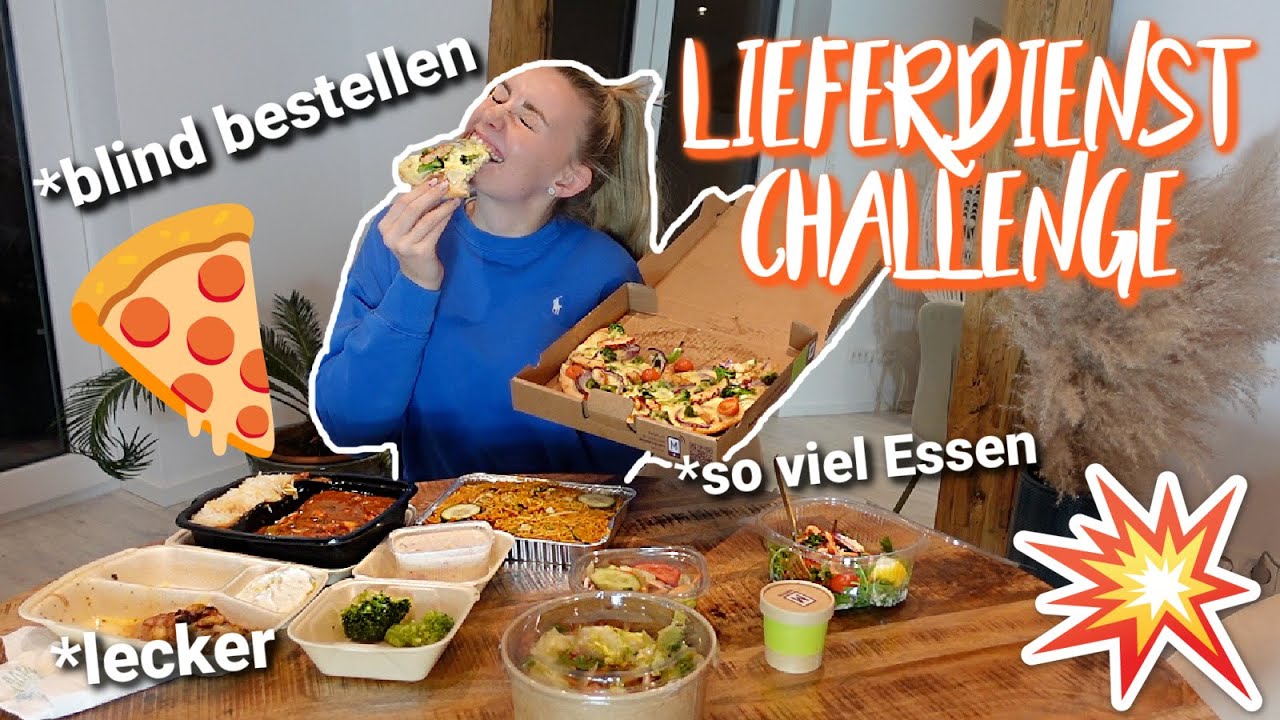SO LECKER ist diese LIEFERDIENST CHALLENGE! 😋 BLIND BESTTELEN! DAS habe ich NOCH NIE GEGESSEN! 🥗🍕🍔🍟