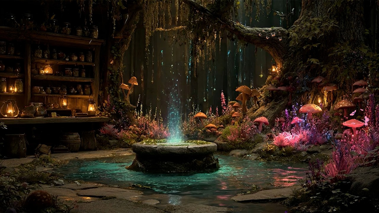 Magical Ambience ✨ Sacred Spring of Starlight | Ethereal Melodies for Deep Relaxation & Yoga 💎