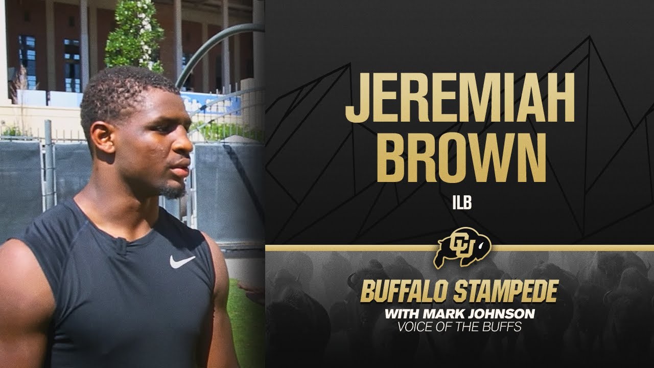ILB Jeremiah Brown joins Voice of the Buffs Mark Johnson | Buffalo Stampede: Colorado Football