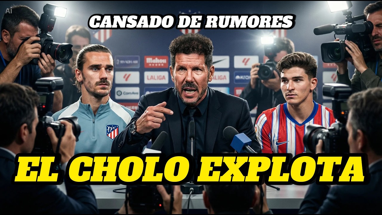 🚨 Simeone PIERDE LA PACIENCIA con la prensa por Griezmann y Julián Álvarez