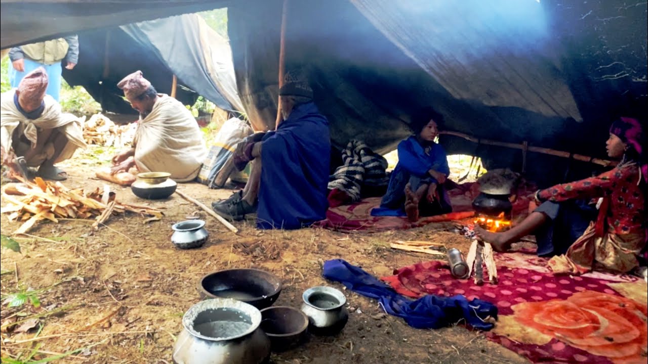 🇳🇵Best Life in The Nepali Nomination Best Life in The  Nepal's LAST Nomad Raute Tribe Cooking Video’