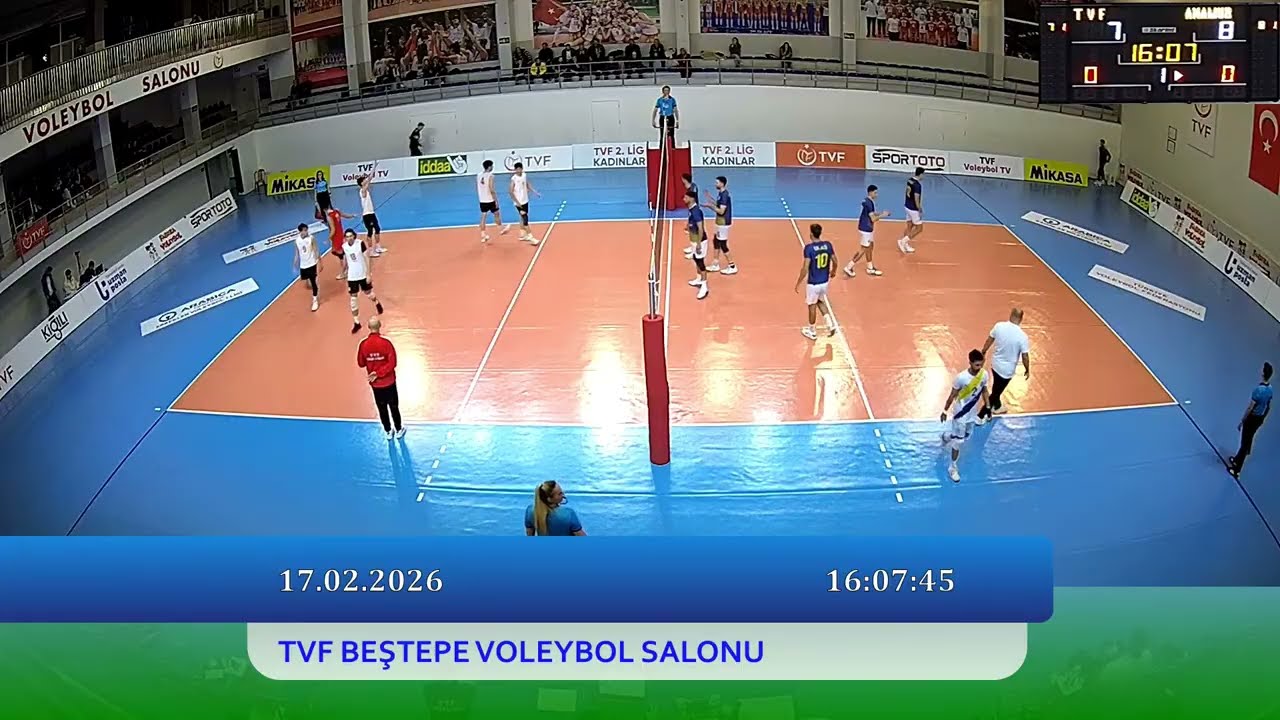 TVF SPOR LİSESİ - YÜCELEN ANAMUR SPOR Arabica Coffee House Erkekler Voleybol 1.Ligi
