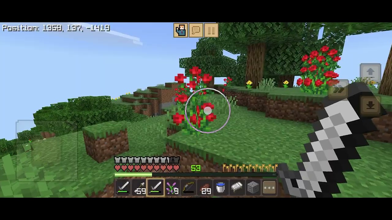 Exploring the world in Minecraft