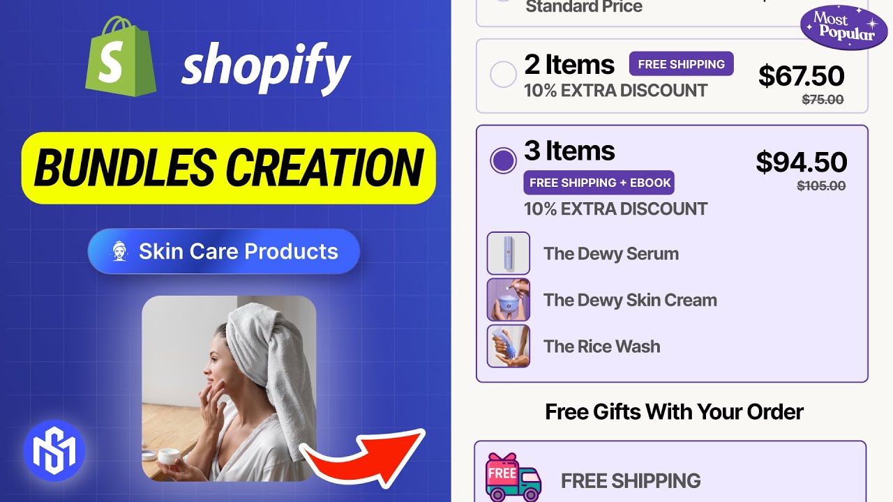 How To Create Bundles On Shopify Store In 2026 - Volume Discount + Progressive Gift