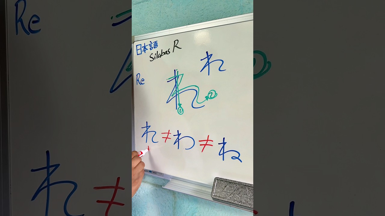 Cómo escribir Hiragana Re (れ) en Japonés. ✍️ 