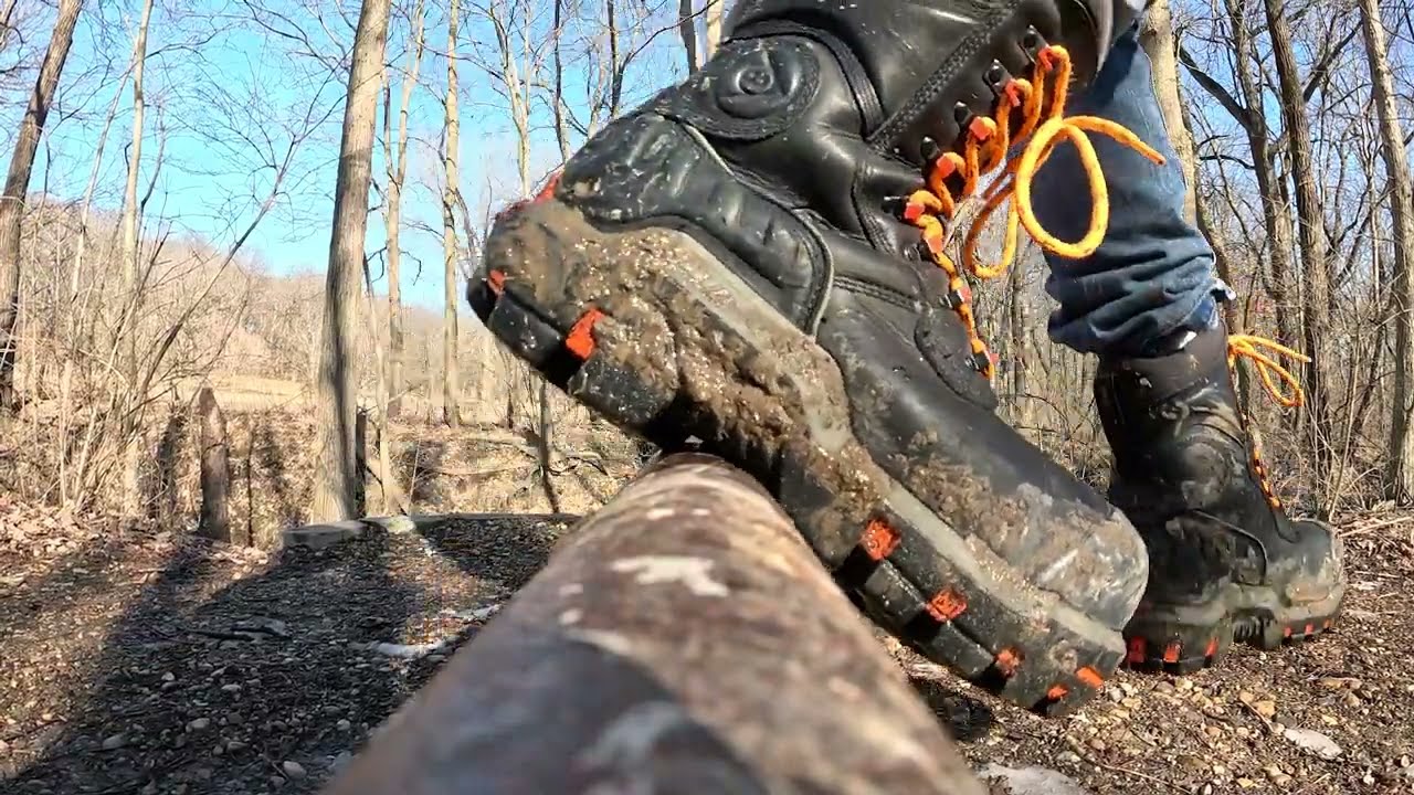 Hike In The Swampy Forest With Dunlop Boots