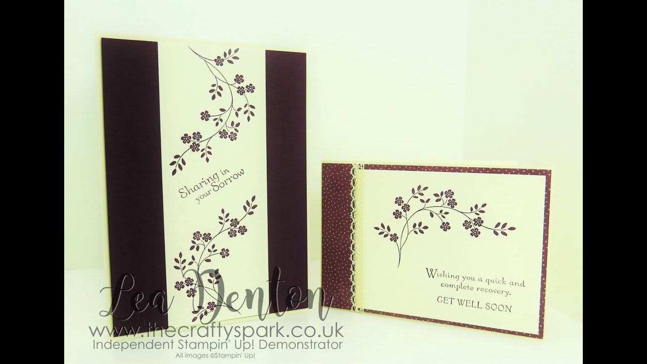 Super Simple Speedy Cards - Sympathy and Get Well Soon Cards with Hopeful Thoughts Stampin' Up! UK