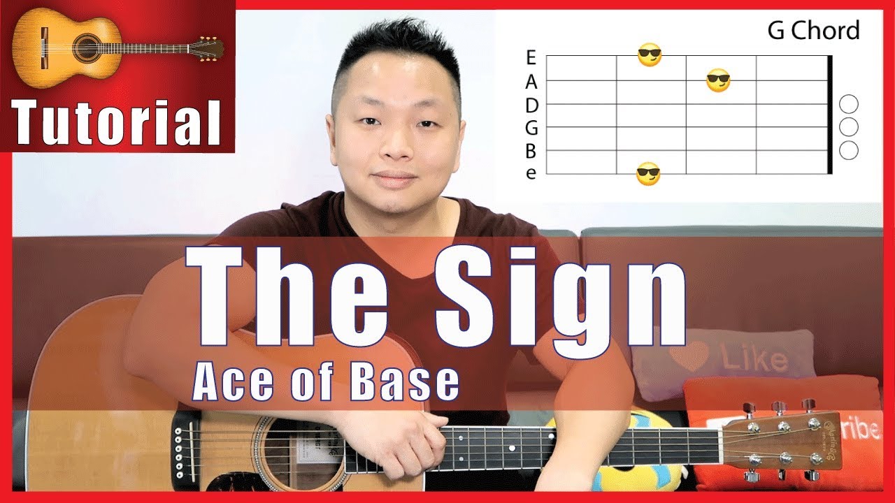 Знак - Учебник по игре на гитаре Ace of Base - БЕЗ КАПО