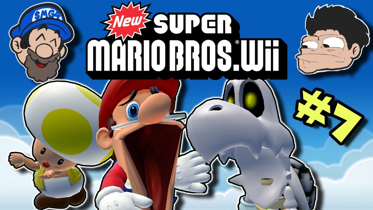 The game feels sorry for us. || New Super Mario Bros Wii || PART 7 || HOBO BROS