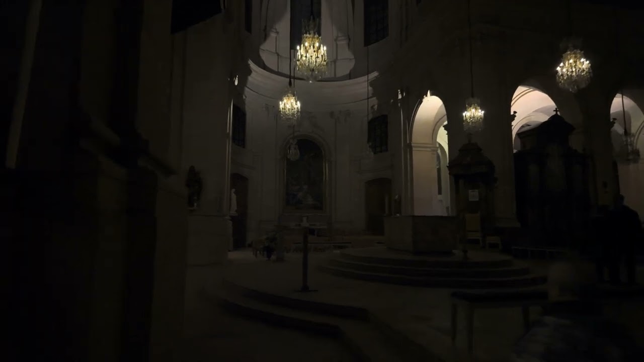 Cathedrale Saint Louis de Versailles at Night [4K/60fps]