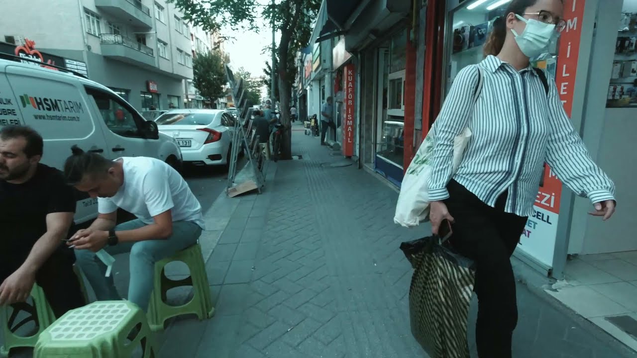 Eskisehir - Turkey Summer 2021 - Street walking POV