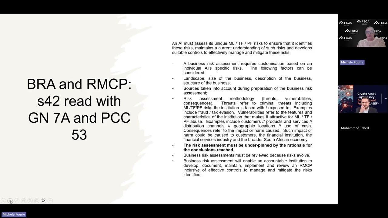 FSCA webinar on CASP compliance with FICA – Part 2