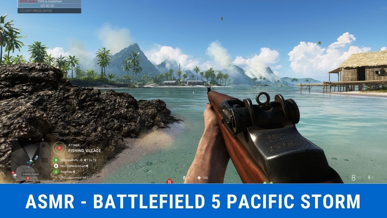 ASMR | BATTLEFIELD 5 | PACIFIC STORM
