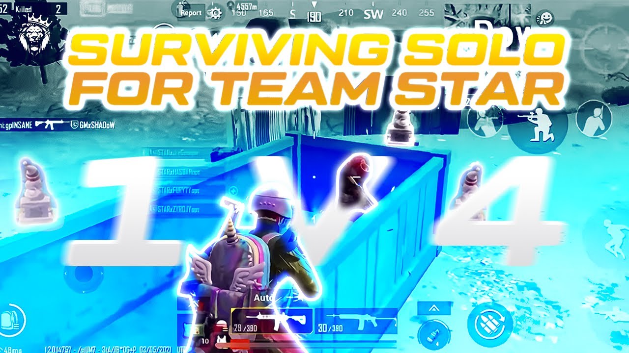 1 VS 4 IN END ZONE | 6 SOLO KILLS | STAR HASSAN | PUBG MOBILE