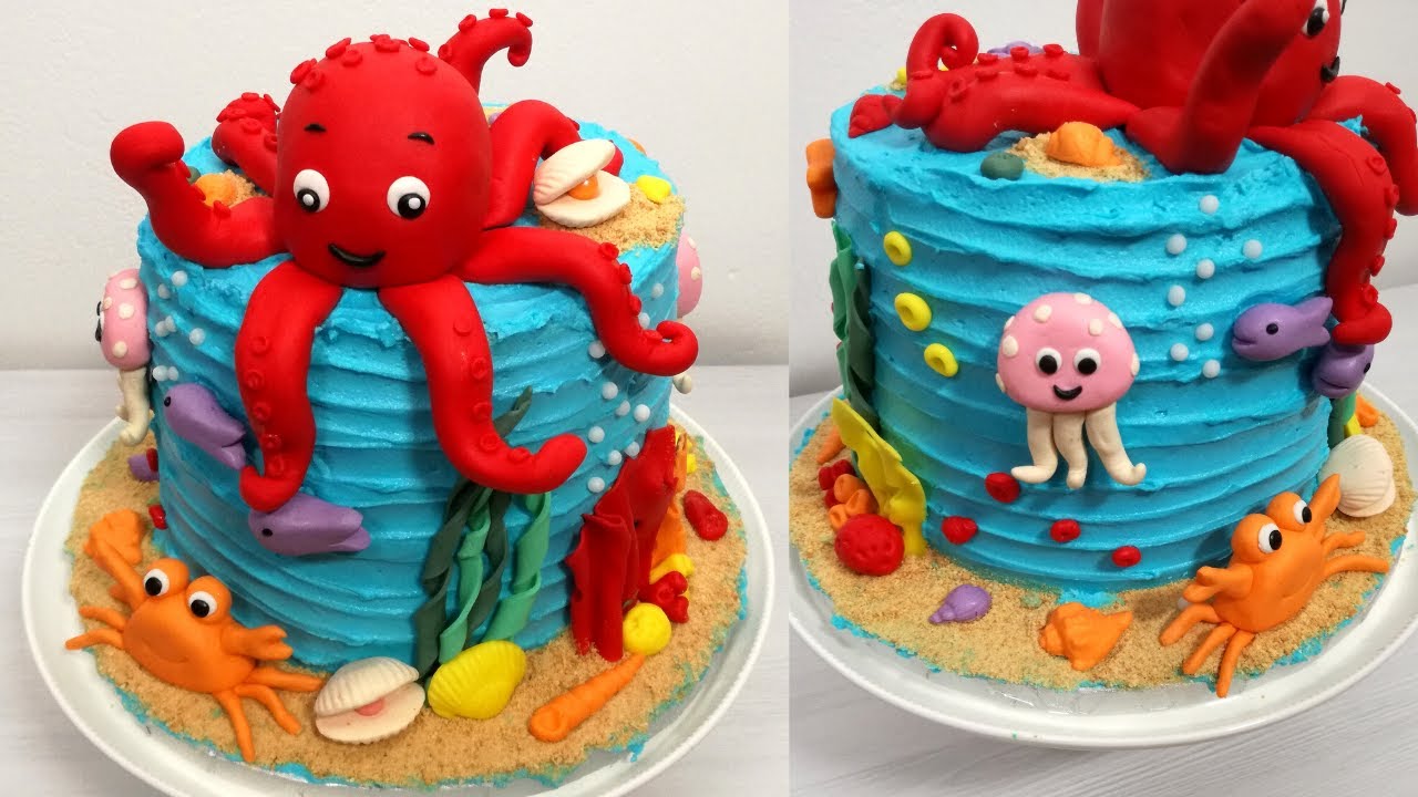Octopus Cake Tutorial | Under The Sea Cake Video Tutorial