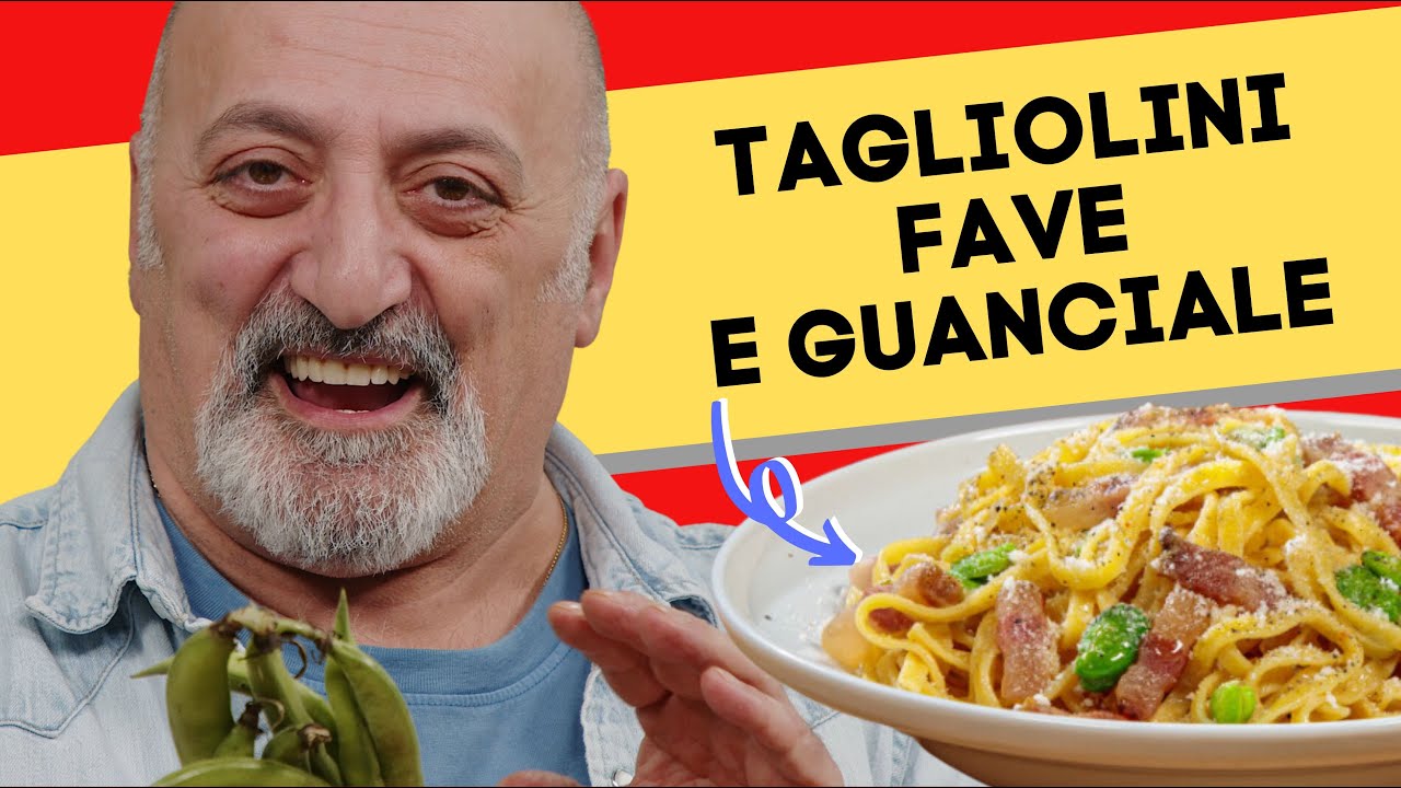 Тальолини с фасолью и беконом