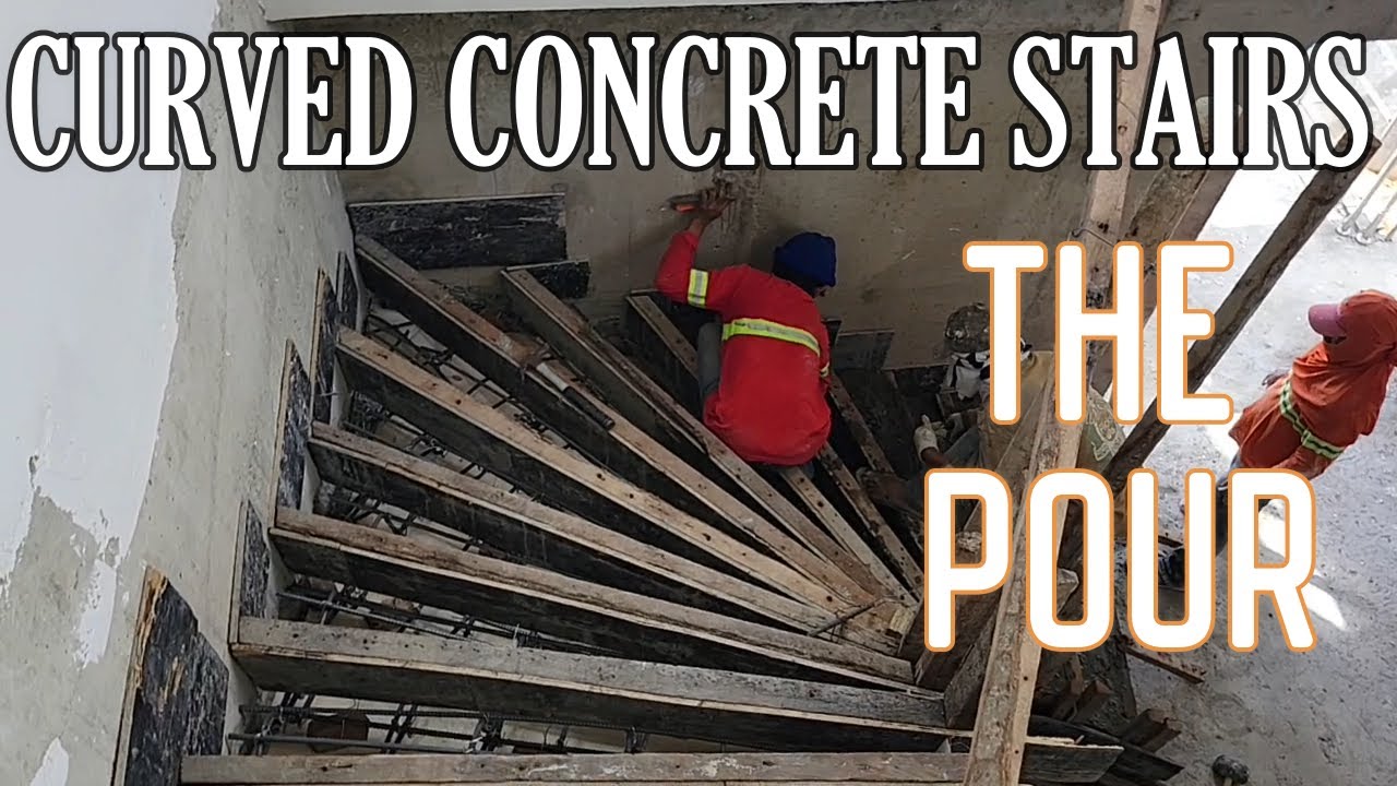 Philippines Beach House Build Day 272 Part 2  CONCRETE SPIRAL STAIRWAY