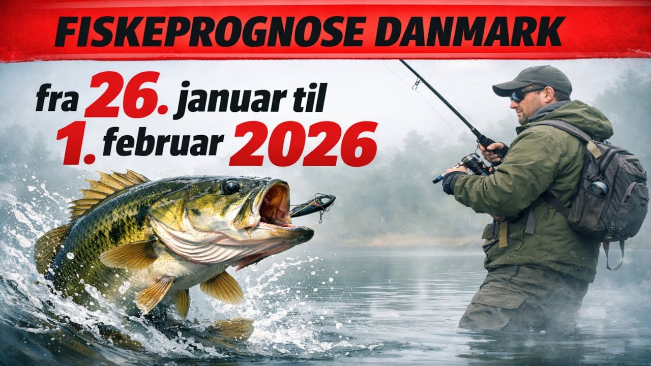 FISKEPROGNOSE i Danmark fra 26. januar til 1. februar 2026: Slipp alt og dra på fisketur!