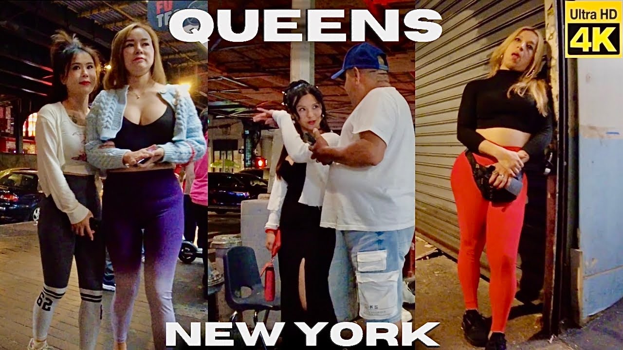 Roosevelt Ave Queens NY: Migrant Night Hustle 4K 🔥