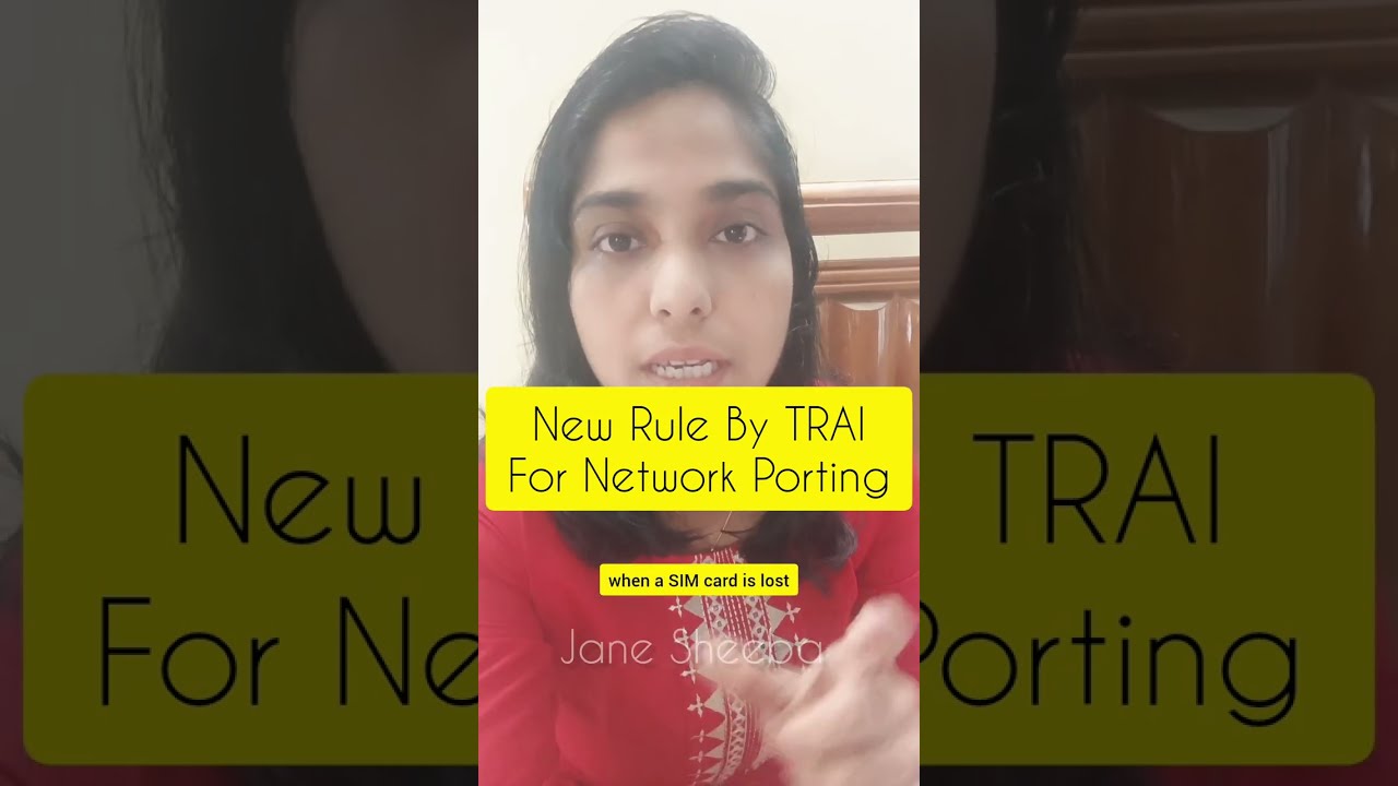 New Rule By TRAI For Porting Mobile Network