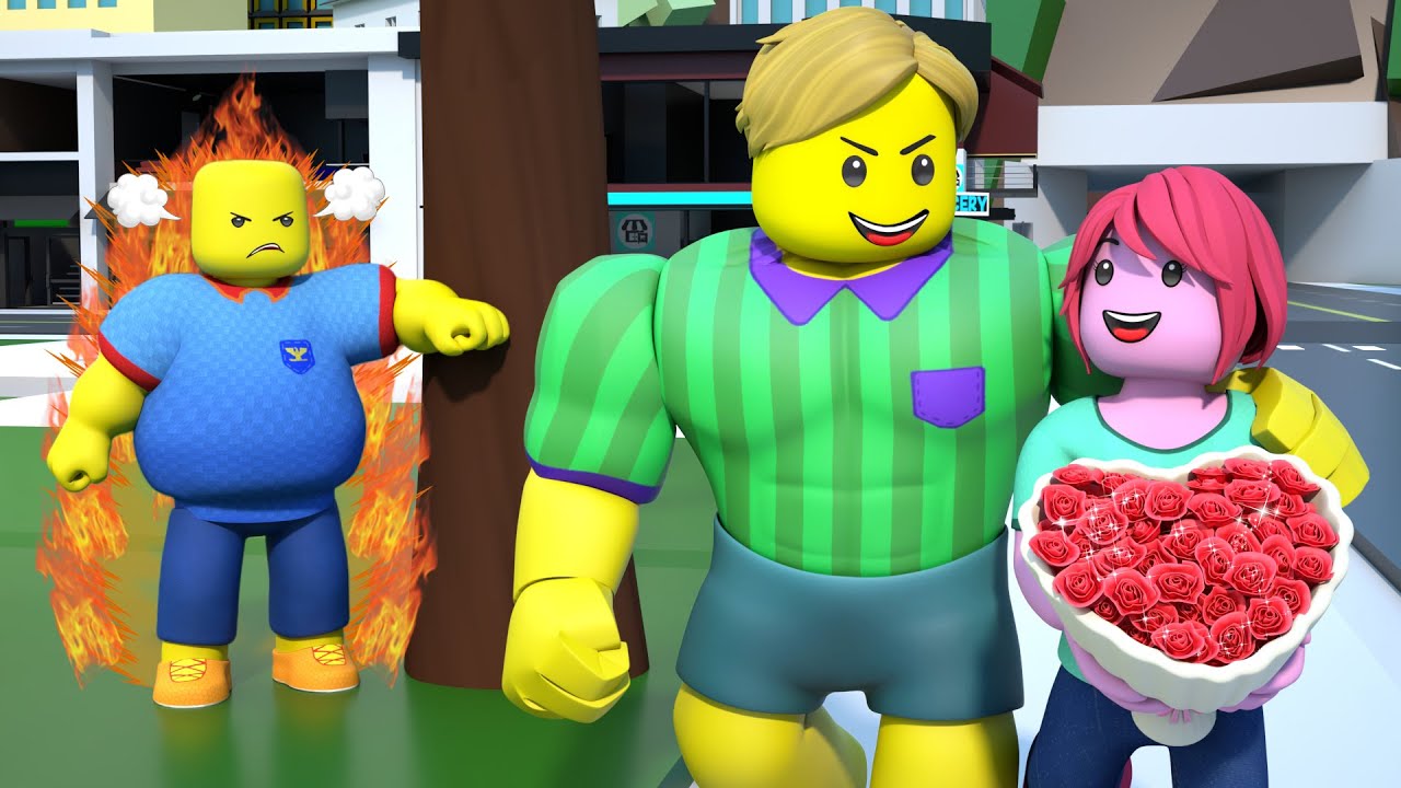 ROBLOX Brookhaven 🏡RP: История любви толстяка | Pop Roblox