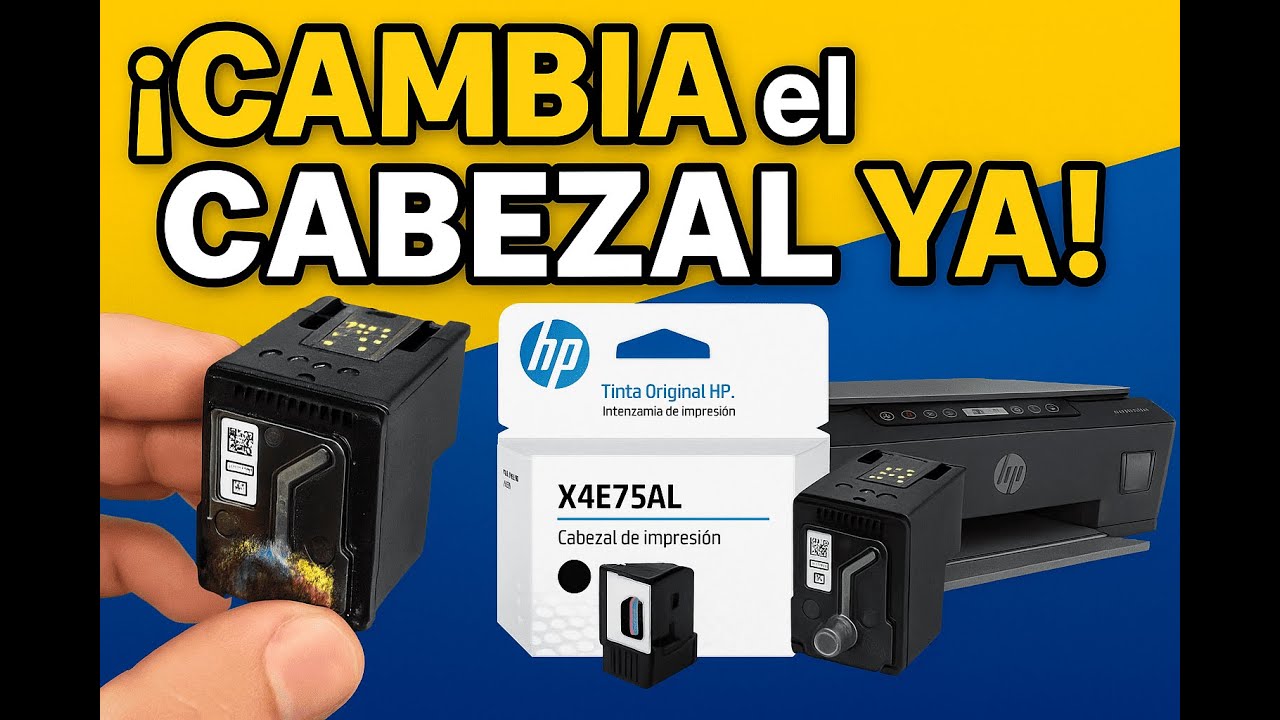 Tutorial Completo: Reemplazo del Cabezal en HP Smart Tank 515 e impresora similares
