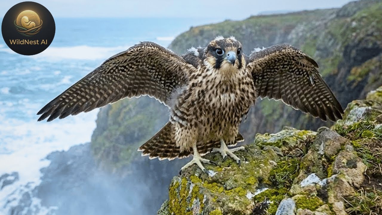 Following a Peregrine Falcon's First Flight from the Nest!