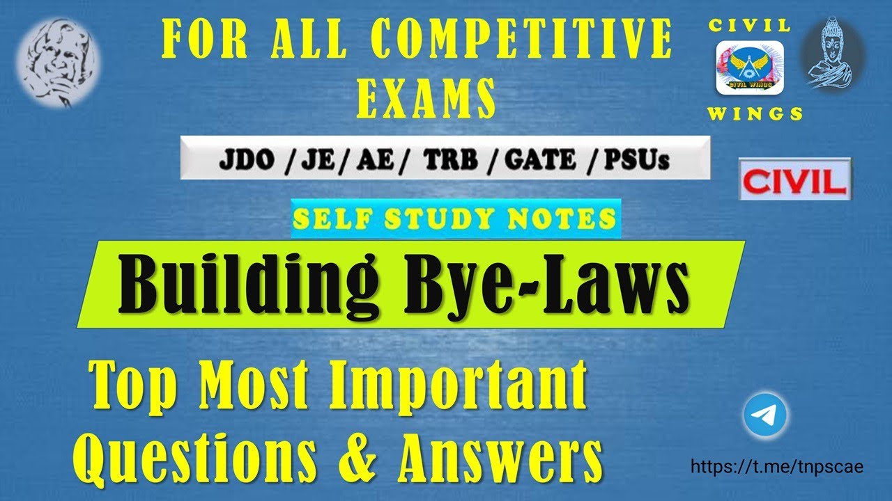 ✍️Top Most Important Questions & Answers - Bye - Laws ✍️|🏆Construction Materials and Practices🏆|
