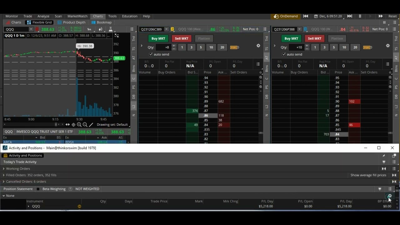 How to Display Your Active Option P/L Percentage on ThinkOrSwim