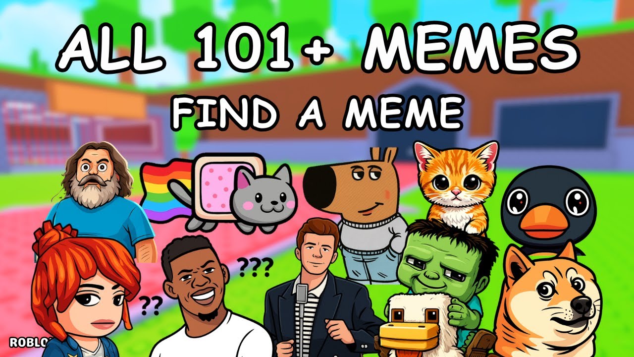 How To Get ALL 101+ MEMES in Find a Meme [101+] | Roblox