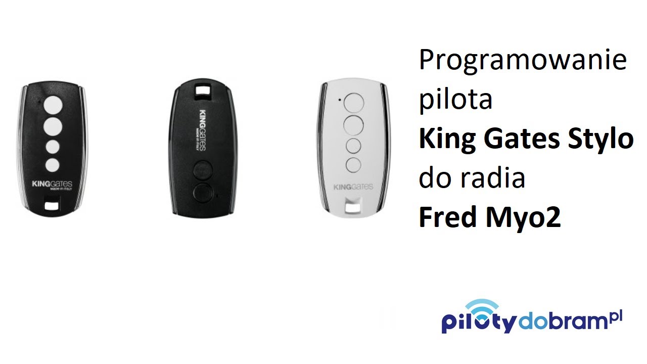 Programowanie pilota King Gates Stylo4