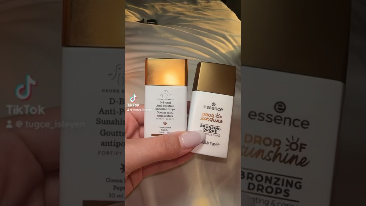 Essence bronzing Drops vs Drunk elephant Drops 🐘💫 