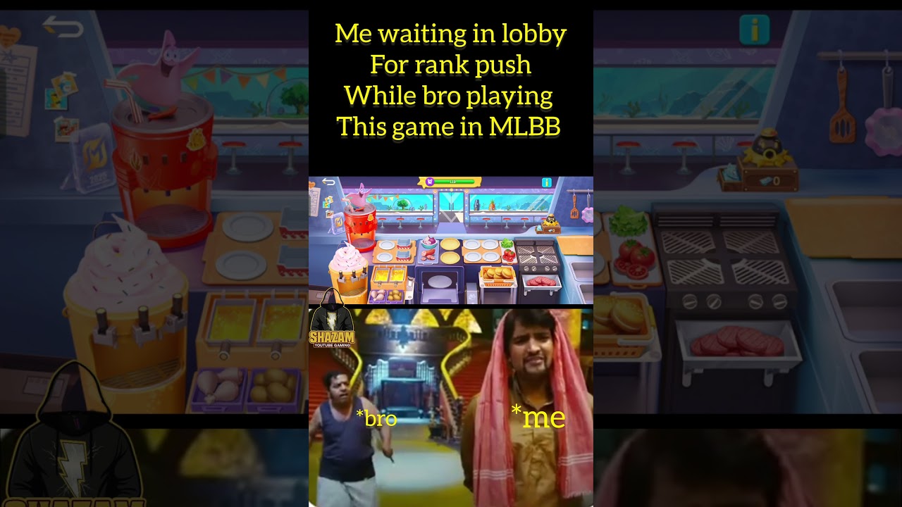 MLBB rank push is easy… selling burger, coke & pizza for star protection is the real grind 🍔🥤🍕😤