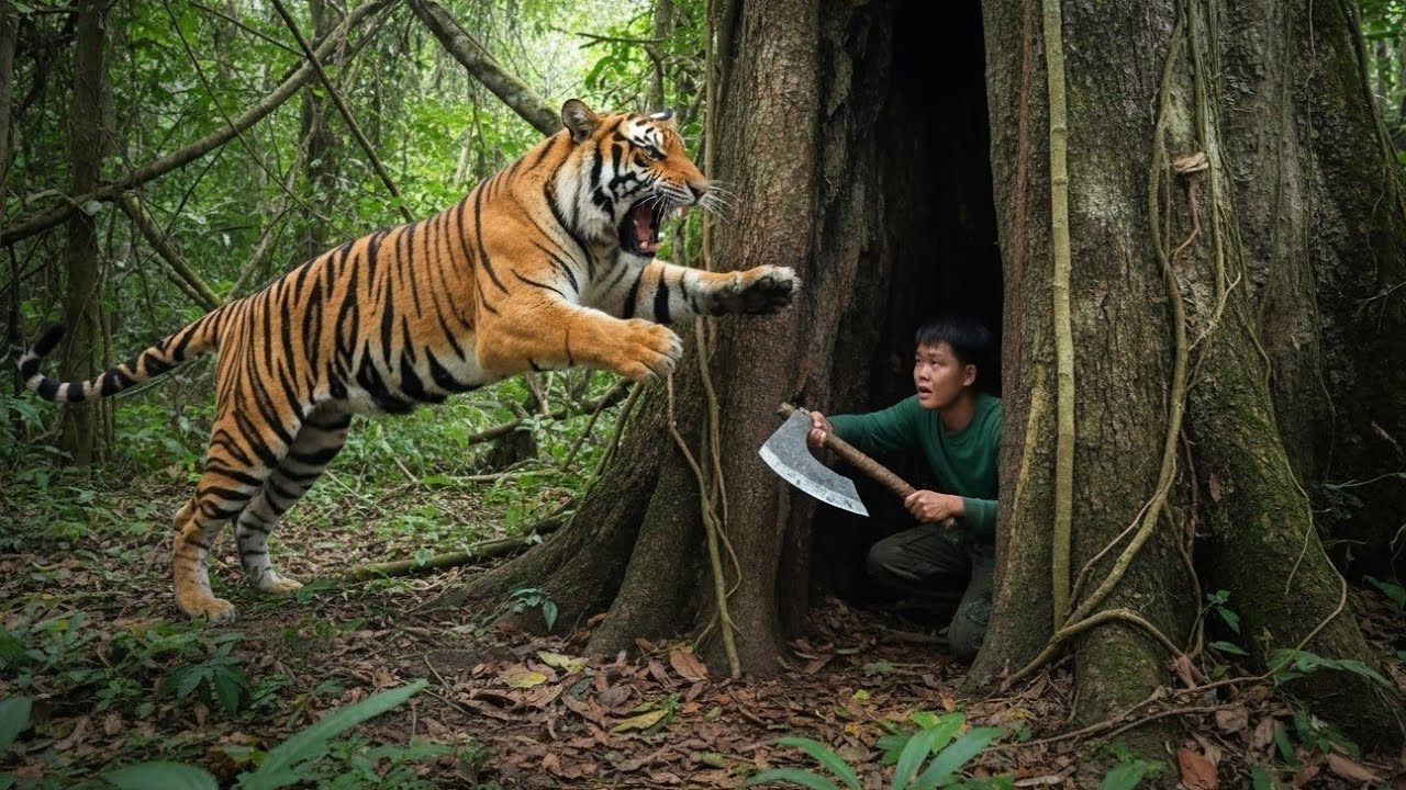 200 Days of Survival in the Wild: Mastering Trapping Skills for Wild Boar & Jungle Fowl Alone